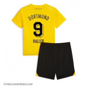 Borussia Dortmund Sebastien Haller #9 Primera Equipación Niños 2023-24 Manga Corta (+ Pantalones cortos)